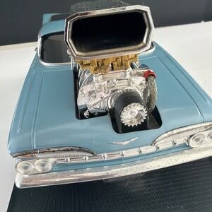 Muscle Machines 1960 Chevy El Camino Supercharged Diecast Car w/ Display Base